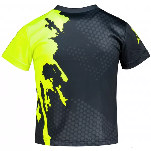  Funktionaler t -Shirt -Prämie von Kindern ALTISPORT VOJ/ALM112TR01 SCHWARZFLUO GELB 