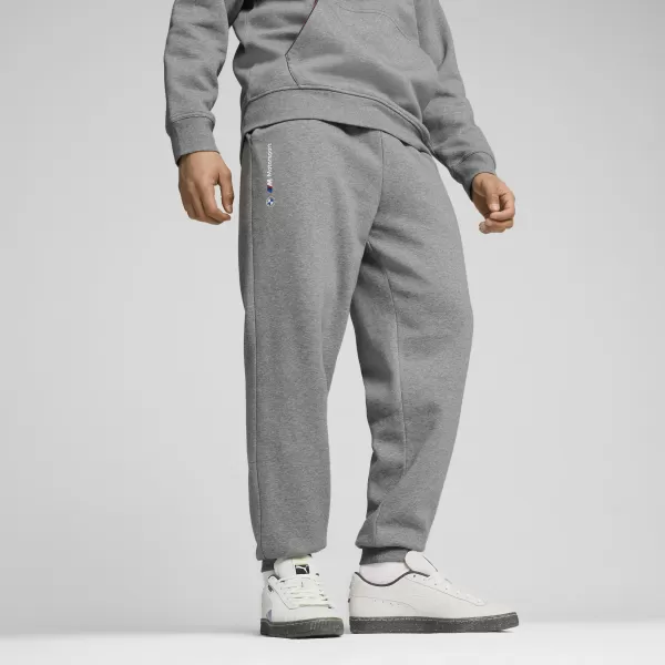  Herren -Traursanzüge PUMA BMW MMS ESS+ PANTS FLEECE 62749903 MITTELGRAUES HEATHER 