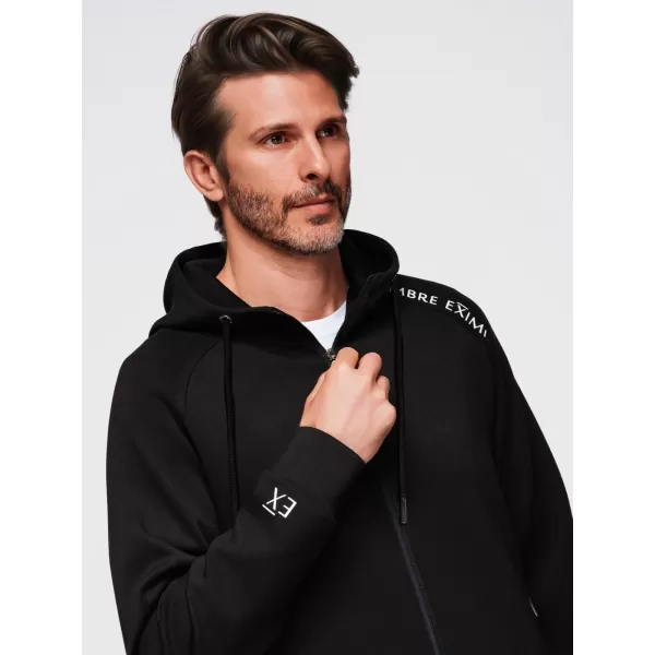  Herren-Sweatshirt OMBRE OM-SSZP-0216 SCHWARZ 