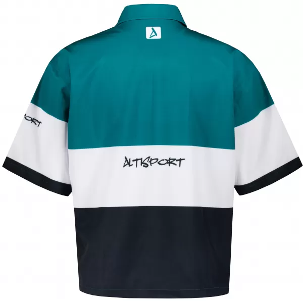  Premium-Herrenhemd ALTISPORT VOJ/ALM051KOS01 KEROSIN/SCHWARZ 