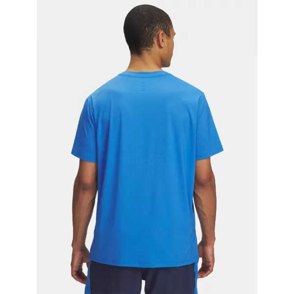  Herren-T-Shirt UNDER ARMOUR UA LAUNCH ELITE SHORTSLEEVE 1389802-402 BLAU 