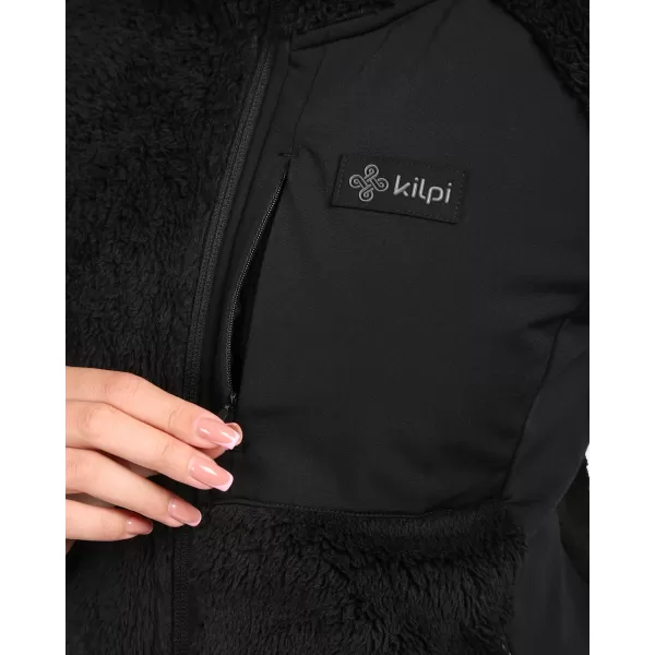  Fleece-Sweatshirt für Damen KILPI NORKA-W ZL0204KI SCHWARZ 