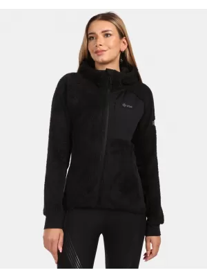 Fleece-Sweatshirt für Damen KILPI NORKA-W ZL0204KI SCHWARZ