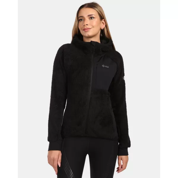  Fleece-Sweatshirt für Damen KILPI NORKA-W ZL0204KI SCHWARZ 