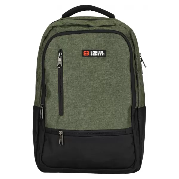  Rucksack ENRICO BENETTI HAMBURG 15 NOTEBOOK BACKPACK OLIVE 