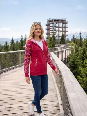 Damen-Sweatshirt ALTISPORT GALAH BURGUND