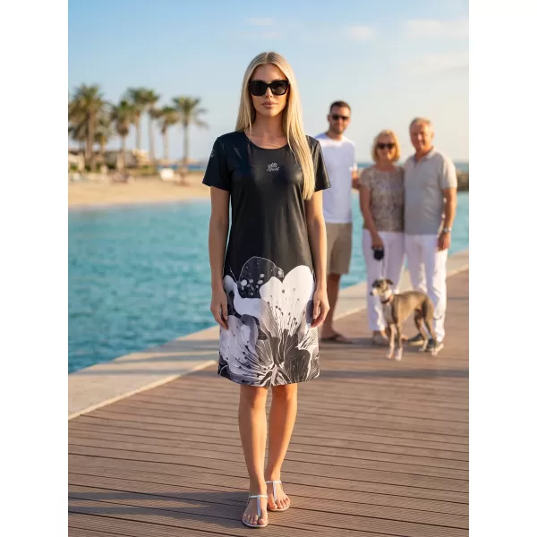  Erweitertes Premium-T-Shirt für Damen ALTISPORT VOJ/ALW090SAT02 SCHWARZ 