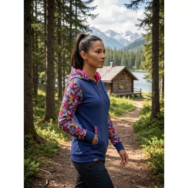  Damen-Sweatshirt ALTISPORT GALAH DUNKELBLAU 