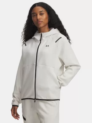 Damen-Sweatshirt UNDER ARMOUR UNSTOPPABLE FLEECE FZ 1379842-110 WEIß