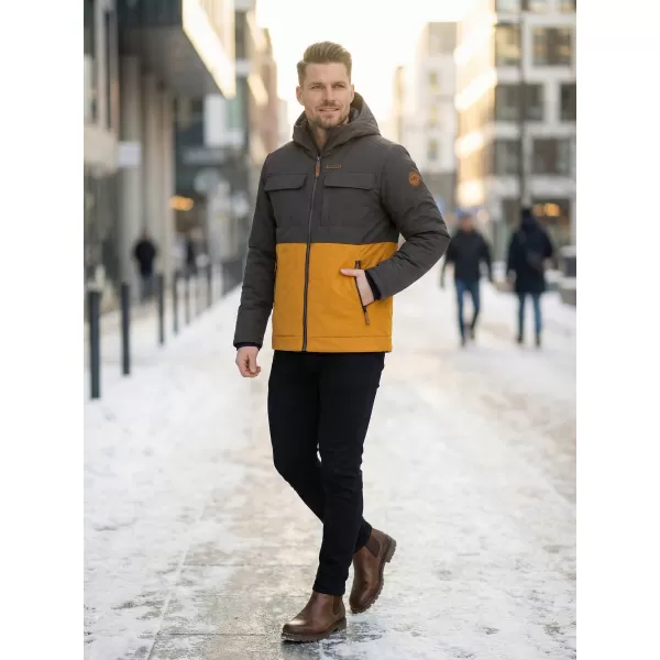  Herren-Winterjacke KIXMI VOLKER SENF 