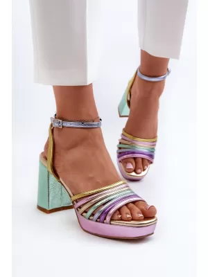 Damensandalen D&A CR920 LILA