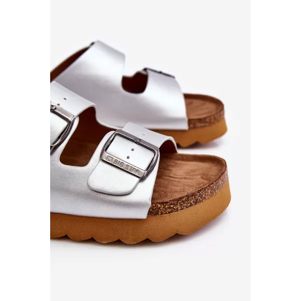  Damenhausschuhe BIG STAR LL274476 SILBER Big Star Shoes 