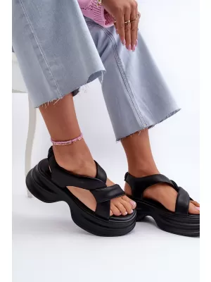 Damensandalen ZAZOO 2743 SCHWARZ