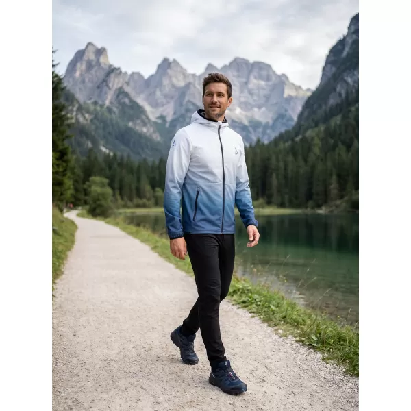  Premium-Softshelljacke für Herren ALTISPORT VOJ/ALM126JACK01 MARINEBLAU/WEIß 