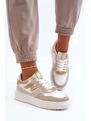 Damen-Sneaker BOTO REGINES 30370 WEIß/GOLD