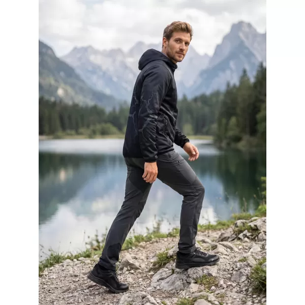  Premium-Softshelljacke für Herren ALTISPORT VOJ/ALM129JACK01 SCHWARZ GRAU 