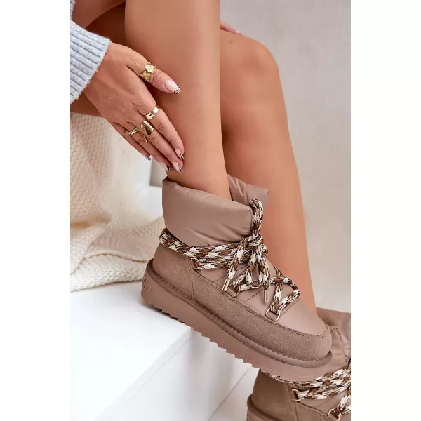  Schneemänner für Frauen D.FRANKLIN DFSH375003 TAUPE 