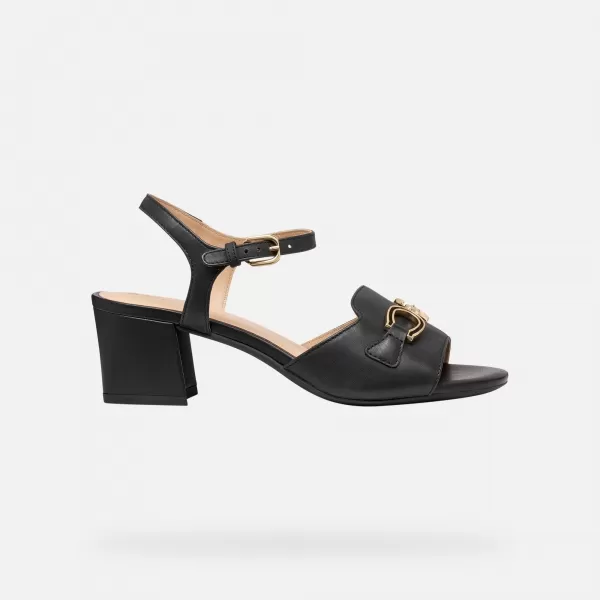  Damensandalen GEOX NEW ERAKLIA 50 G013134 SCHWARZ 