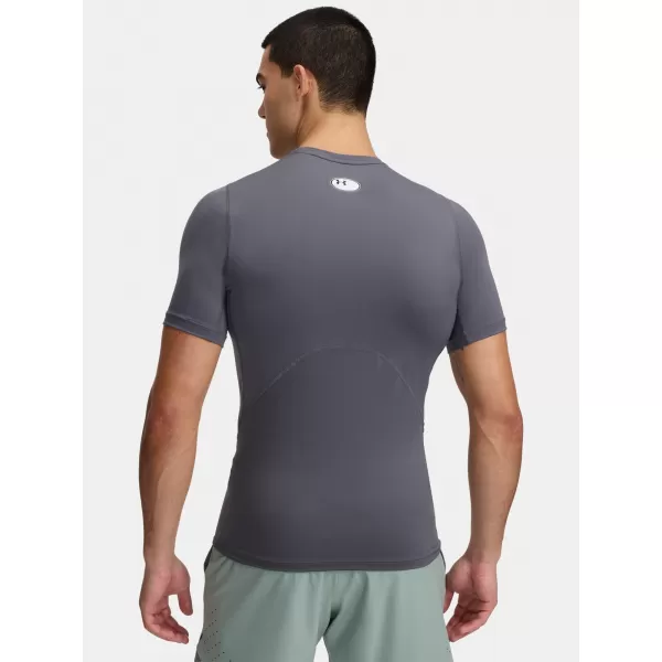  Herren-T-Shirt UNDER ARMOUR HG ARMOUR COMP SS 1361518-025 GRAU 