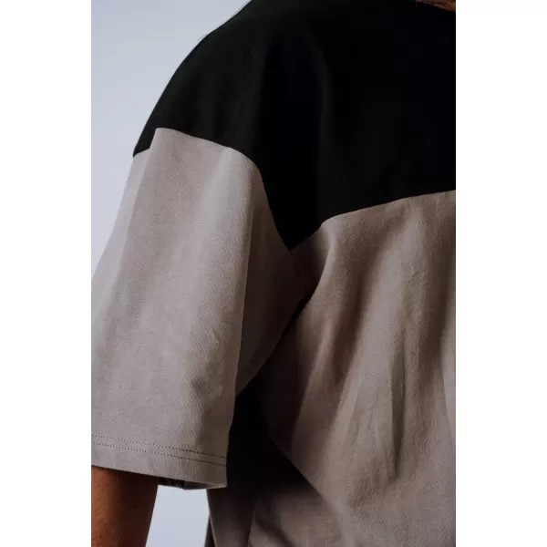  Übergroßes T-Shirt POWER 898 HELLBRAUN Asche Nebbia 