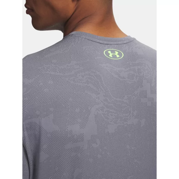  Herren-T-Shirt UNDER ARMOUR UA TECH VENT JACQUARD SS 1377052-025 GRAU 