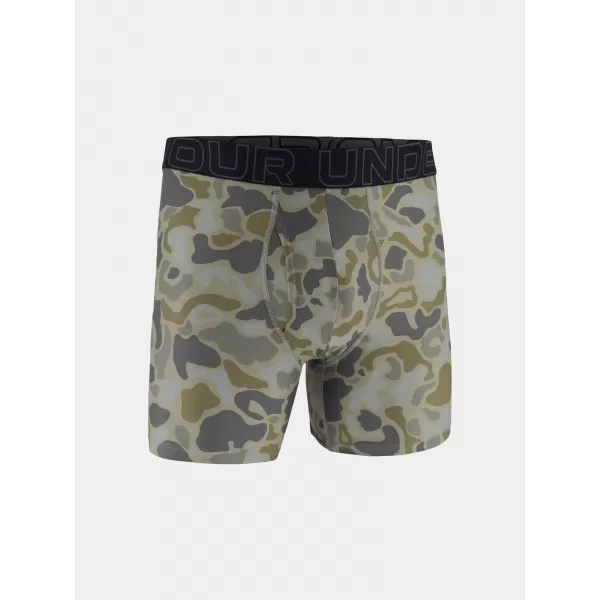  Herren-Boxershorts UNDER ARMOUR UA PERFORMANCE TECH - PRINT 6IN - 1PK 1383875-069 TITAN 