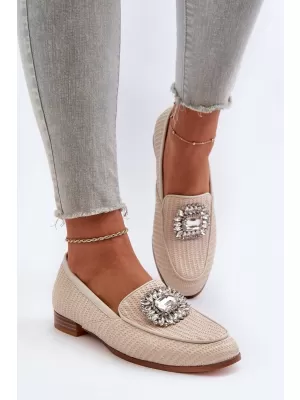 Damenmokassins D&A MR38-676 BEIGE