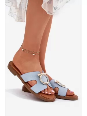 Damensandalen VINCEZA 17381 BLAU