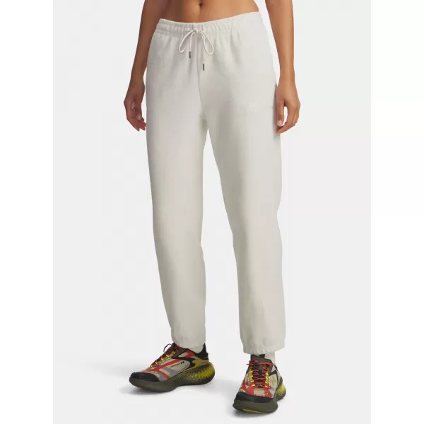  Damen-Jogginghose UNDER ARMOUR ICON TERRY VARSITY JOGGER 6004858-110 WEIß 