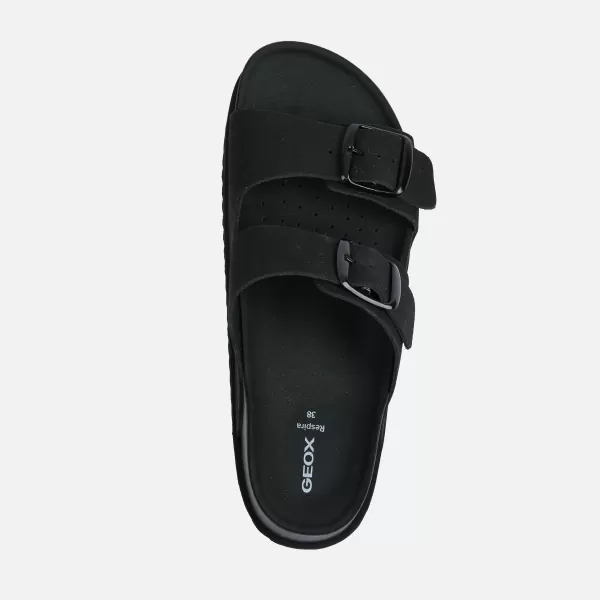  Damenhausschuhe GEOX SANDYBETT HIGH G012956 SCHWARZ 