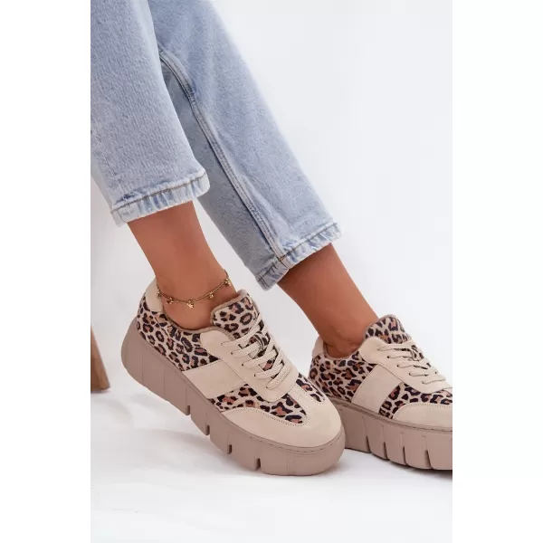  Damen-Sneaker VINCEZA LEOPARDO BEIGE 