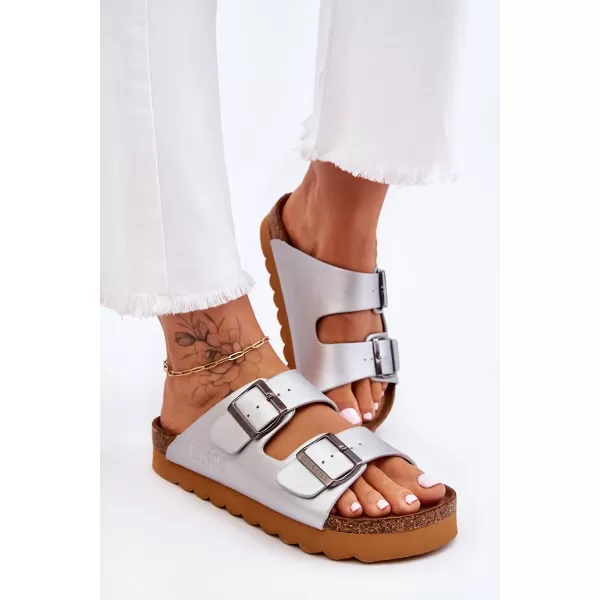  Damenhausschuhe BIG STAR LL274476 SILBER Big Star Shoes 