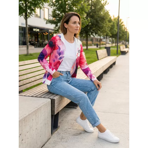  Hochwertiges Damen-Sweatshirt mit Reißverschluss ALTISPORT VOJ/ALW127MI02 ROSA 