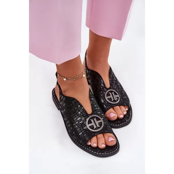  Damensandalen S.BARSKI KV51-094 SCHWARZ 