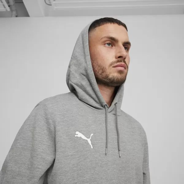  Herren -Sweatshirt PUMA TEAMGOAL CASUALS HOODY 658618_33 MITTELGRAUES HEATHER/WEIß 