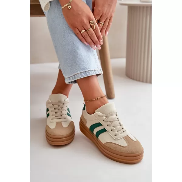  Damen-Sneaker EVENTO NESONICE BEIGE/GRÜN 
