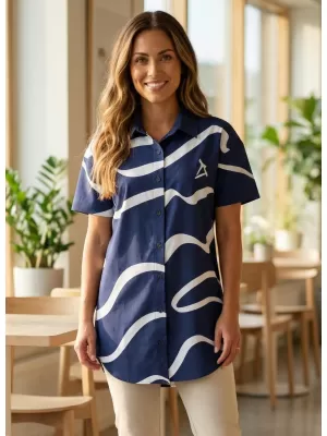 Premium-Shirt für Damen ALTISPORT VOJ/ALW088KOS01 DUNKELBLAU