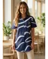 Premium-Shirt für Damen ALTISPORT VOJ/ALW088KOS01 DUNKELBLAU