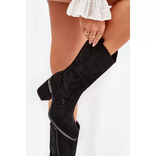  Damenstiefel S.BARSKI HY51-238 SCHWARZ 