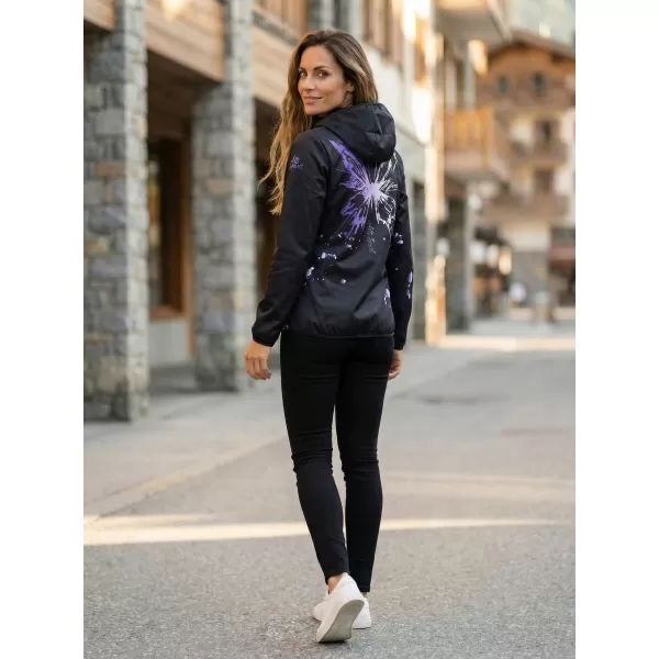  Premium-Softshelljacke für Damen ALTISPORT VOJ/ALW077JACK01 SCHWARZ/LILA 
