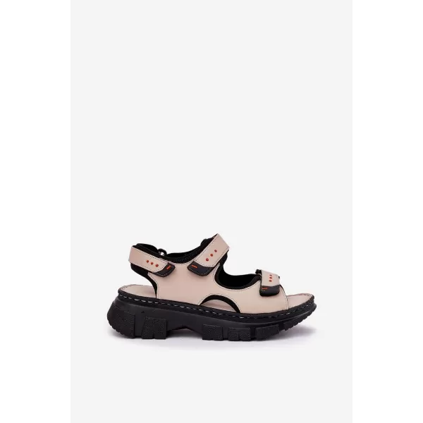  Damensandalen ARTIKER 56C0471 BEIGE/SCHWARZ 
