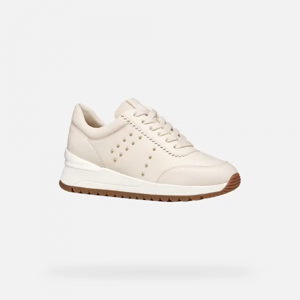  Damen-Sneaker GEOX DESYA G012843 CREMIG 