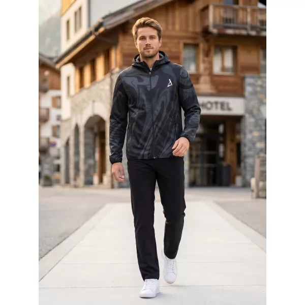  Premium-Softshelljacke für Herren ALTISPORT VOJ/ALM072JACK01 SCHWARZ 