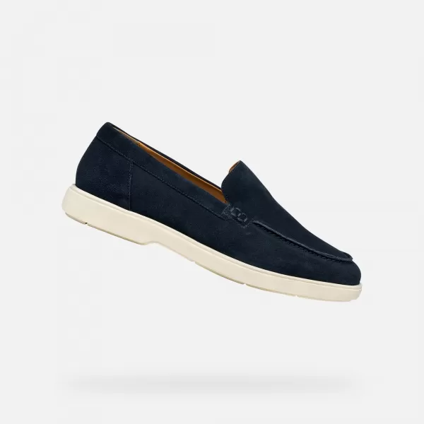  Herrenmokassins GEOX SPHERICA EC17 G014395 DUNKELBLAU 