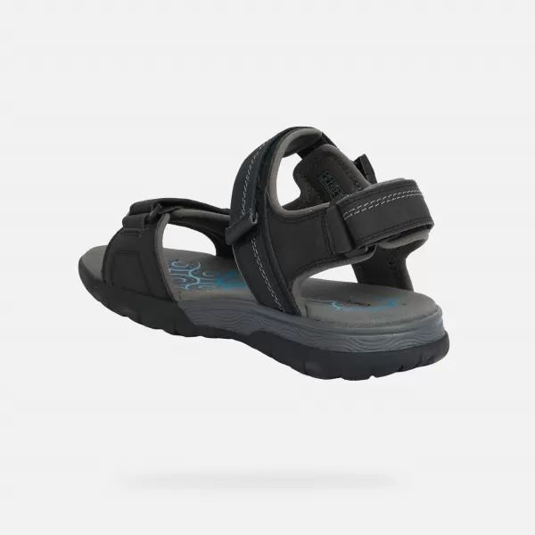  Herrensandalen GEOX SPHERICA EC5 G014392 SCHWARZ 