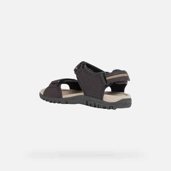  Herrensandalen GEOX UOMO SANDAL STRADA G003039 DUNKELBRAUN 