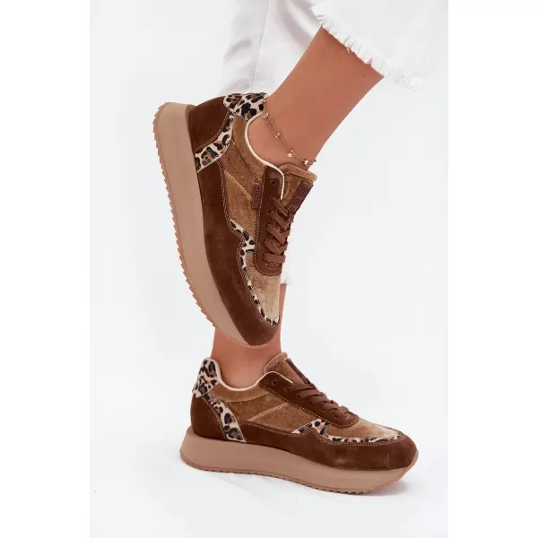  Damen-Sneaker BIG STAR OO274A313 BRAUN/BEIGE Big Star Shoes 