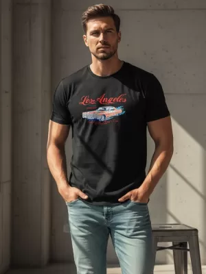 Herren-T-Shirt DSTREET NX055R SCHWARZ