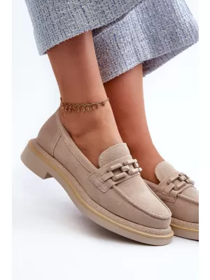 Damenmokassins S.BARSKI HX52-222 BEIGE
