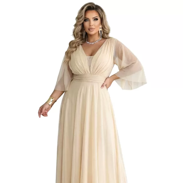  Kleid NUMOCO 654-2 CHAMPAGNERBEIGE 